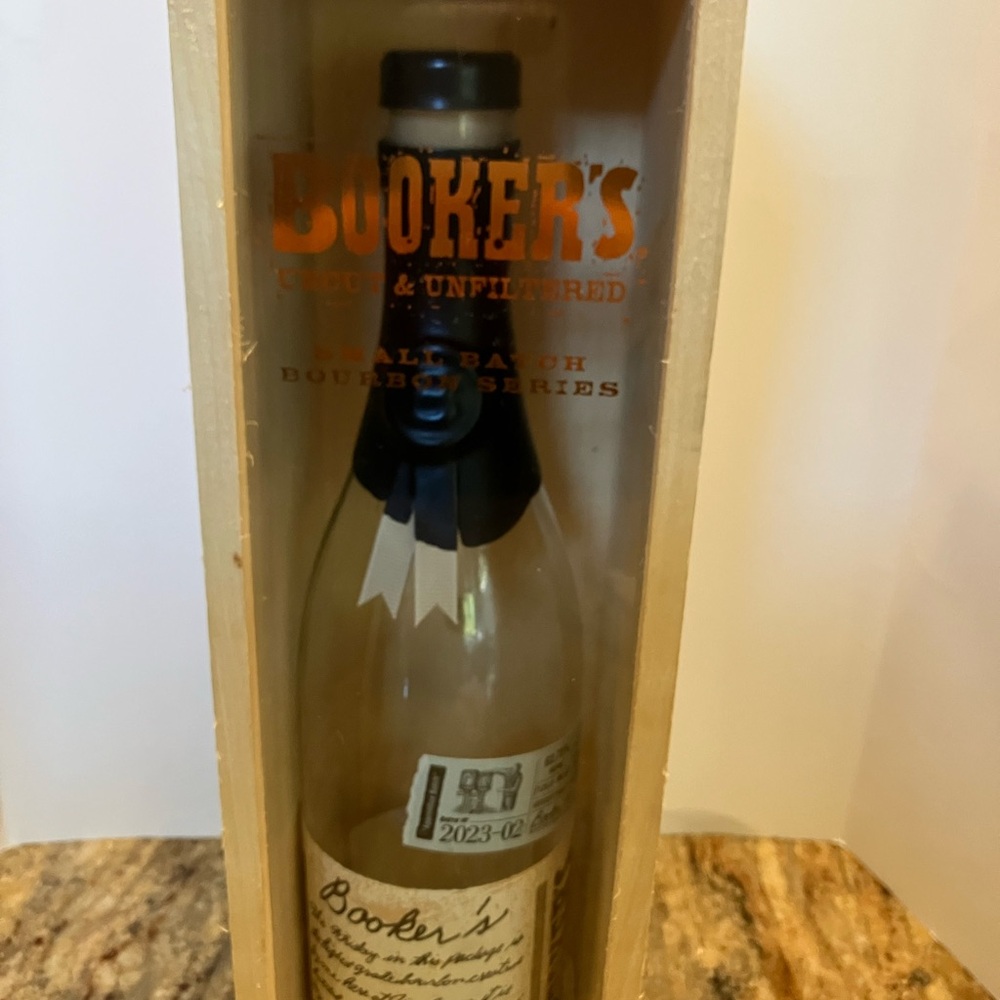 Booker's Bourbon in Wooden Box - Brown